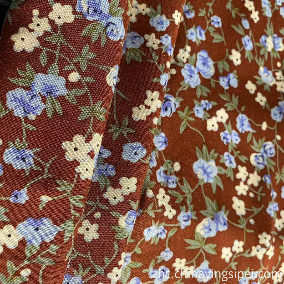 Mulinsen纺织45s Challis 100印刷人造丝面料